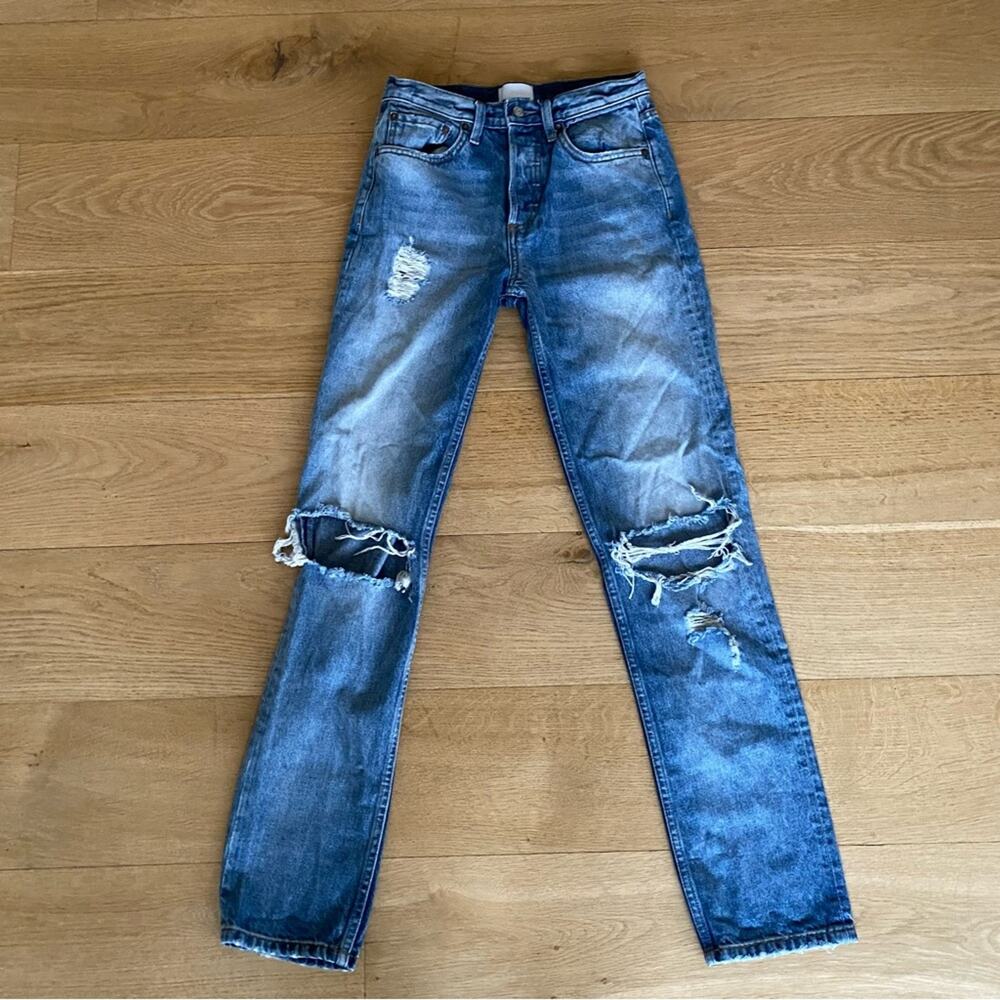 Boyish - Tommy High Waist Straight Leg Jeans In Tokyo Story in Blue